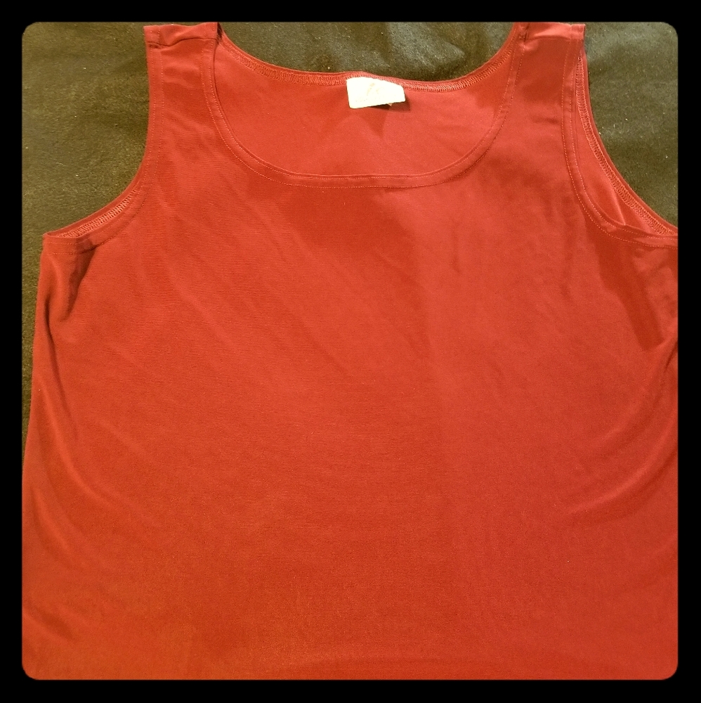 Red tank top